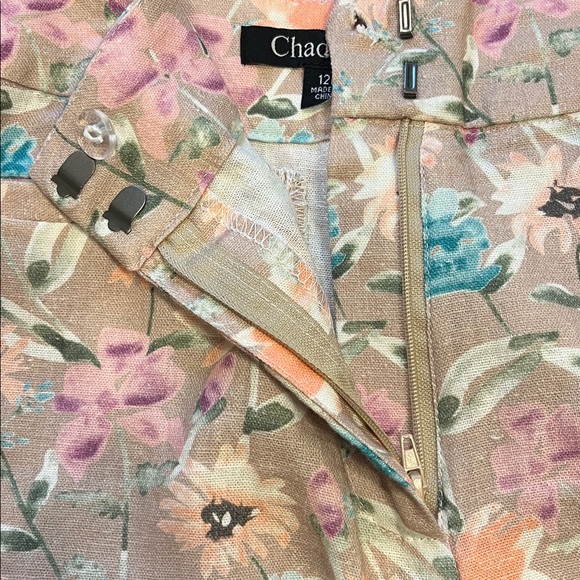 Chadwick’s Floral Straight Leg Linen Rayon Pants - Picture 8 of 8